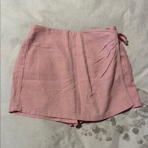 NWT Girls Gap Light Pink Skorts with Elastic Waistband Linen size Small 6/7